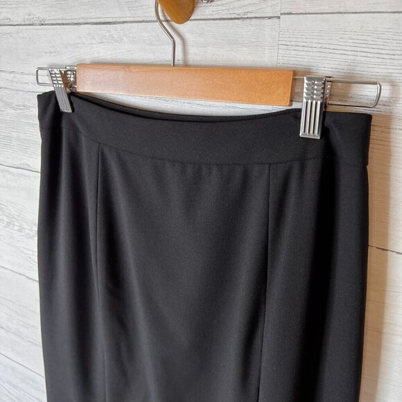 Lafayette 148 New York Skirt Womens Size 4 Black Wool Blend Double Vent Pencil - Picture 12 of 16